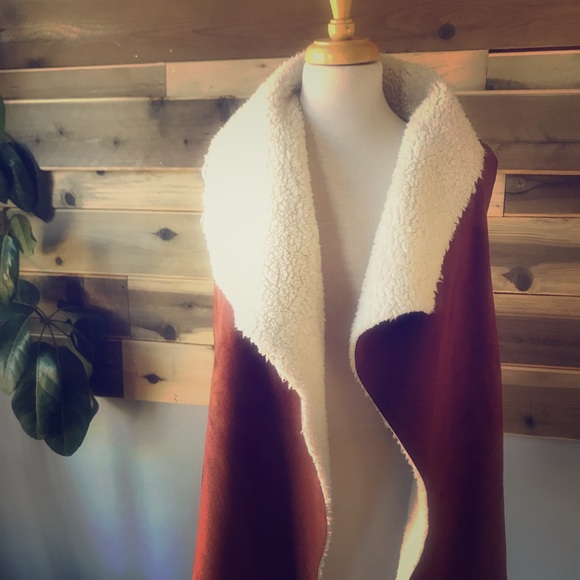Jackets & Blazers - Shearling vest duster